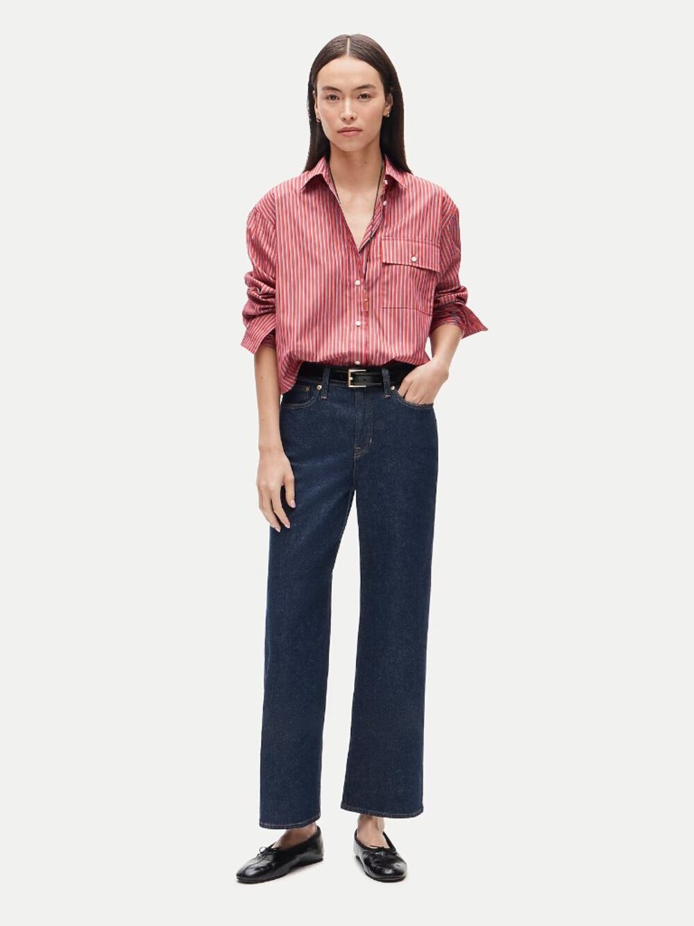 J. Crew Slim-wide jean • size 27P • NWT • CC580 • Resin Rinse Dark Blue